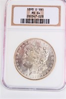 Coin 1898-O  Morgan Silver Dollar NGC  MS64