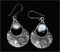 925 & Freshwater Pearl Earrings