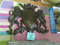 Royal Crest Coat of Arms Bronze Wall Mount