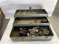Metal Tackle box with fish reels