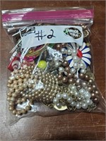 ASSORTED BAG OF VINTAGE JEWELRY  #2