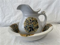 Vintage McCoy Pitcher and Bowl Set