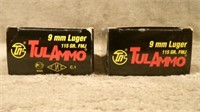 2 boxes TulAmmo 9mm Luger
