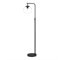 Hampton Bay 59 in. Black Frazier Floor Lamp with C