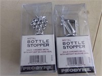 2- metal bottle stoppers