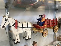 Contemporary Folk Art Crafted Wagon