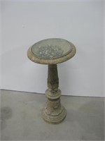 12"x 24" Resin Plant Stand W/Glass Top See Info