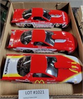 3 LIKE NEW RACING CHAMPIONS DIECAST DRAG CARS