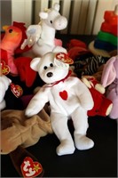 23 Beanie Babies Including Valentino