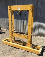 Large Yellow Hydraulic Drill Press