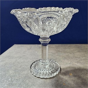 Vintage Imperial Glass Compote Candy Dish 6.5”