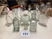 Assorted Bottles and Decanters