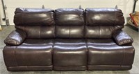 Leather Power Recline Sectional