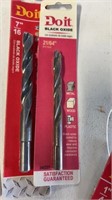 2 New black Oxide Drill bits