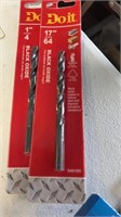 2 New black Oxide Drill bits