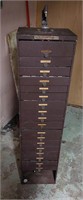 18 Drawer Cabinet with Press Built in