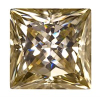 3.0ct Unmounted Champagne Princess Moissanite