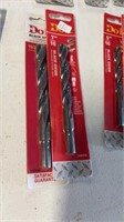 2 New black Oxide Drill bits