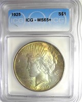 1925 Peace ICG MS65+ Great Toning