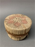 Native Lidded Quill Box-Starburst