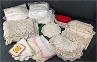 Vintage Handmade Crocheted Lace Linens Collection