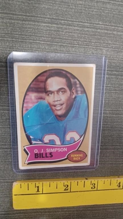 OJ SIMPSON 1970 Topps rookie card Buffalo Bills