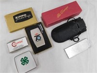 Zippo pocket knife in box, Dow 75th Anniversary