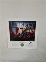 Signed Daniel Moore "Liberty" Silver Anniv Print