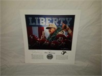 Signed Daniel Moore "Liberty" Silver Anniv Print