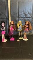 Monster High Collection Dolls Qty 4