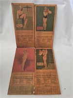 Lot of 4 vintage wood advertising pieces