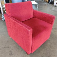 Red Fabric Coalesse Chair by Steelcase