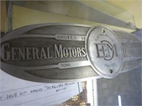 General Motors Locomotive Build Plate