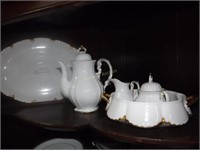 Coffee Pot Cream Sugar Platter& Bowl By Havilland