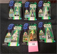 6 NIB STAR WARS POWER OF THE FORCE ACTION FIGURES