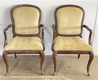 Upholstered Armchairs with Nailhead Trim