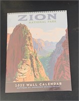 2022 Zion National Park Wall Calendar