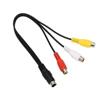 m-rack16: Mini DIN 7 Pin to 3 RCA Cable