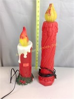 Vintage electric Christmas candles, both work