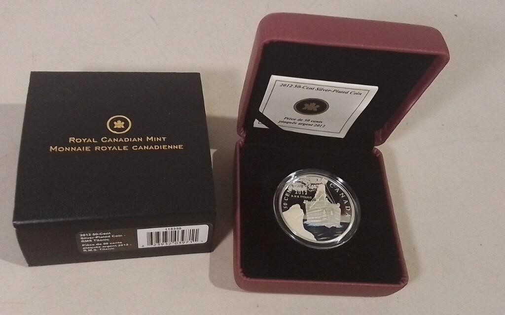 2012 Canada 50 Cent Silver Plated Coin-RMS