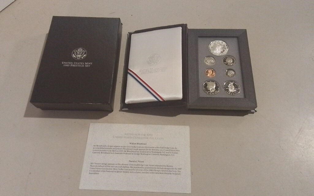 1989 US Mint Prestige Set W/ COA