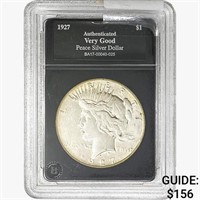 1927 Silver Peace Dollar BA VG