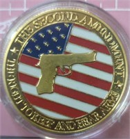 Second amendment challenge coin