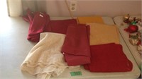 Assorted table cloths