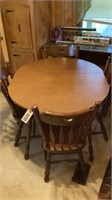 Kitchen table and 4 chairs heavy