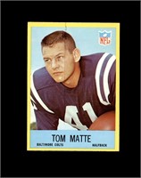 1967 Philadelphia #21 Tom Matte EX-MT to NRMT+