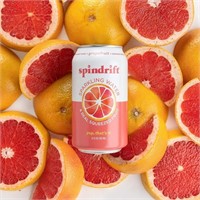 Spindrift Sparkling Water, Grapefruit, Pack of 24