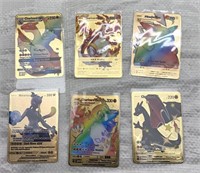 Pokemon  Cards Gold series metal cards