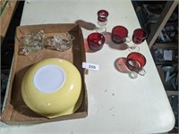 Pyrex Bowl, Souvenir Glassware & Other Glassware