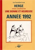 Carte de voeux 1992: Tintin Expédition Antarctique